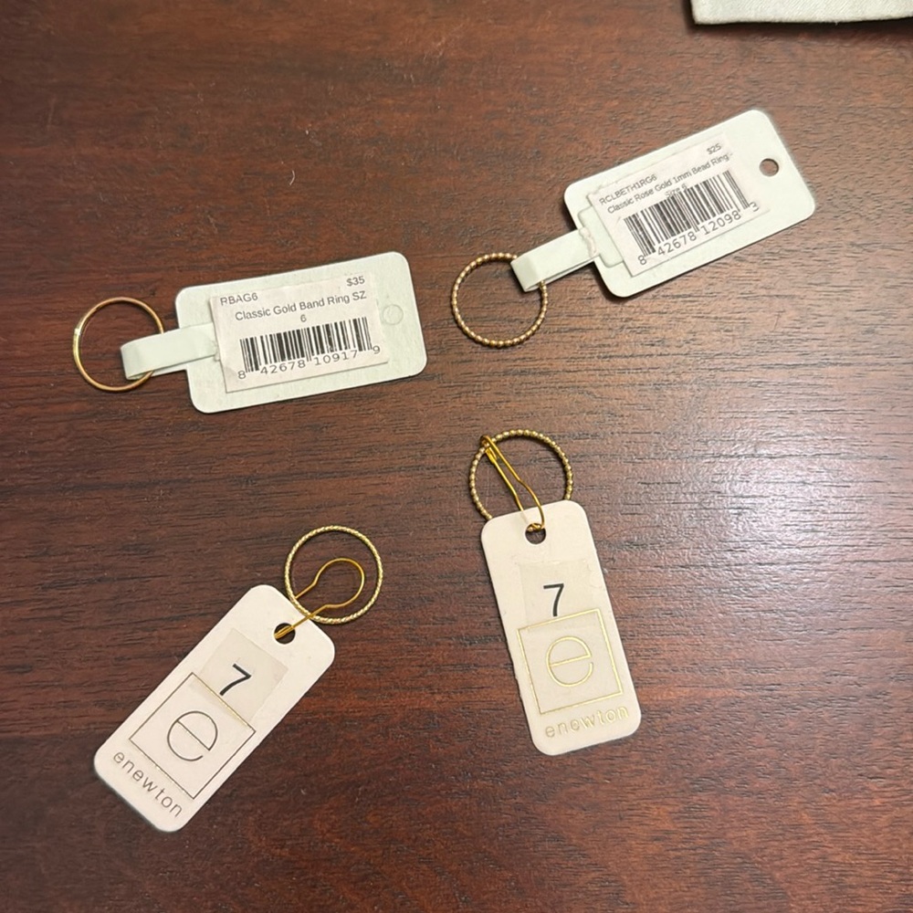 4 e newton 14k gold filled rings